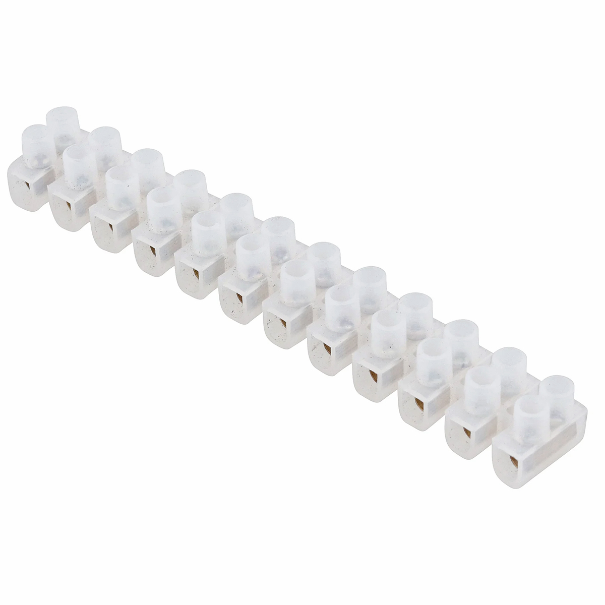 Conector Múltiplo Polipropileno 25A 600V 12 Bornes 4,00mm 90G Branco - Blux