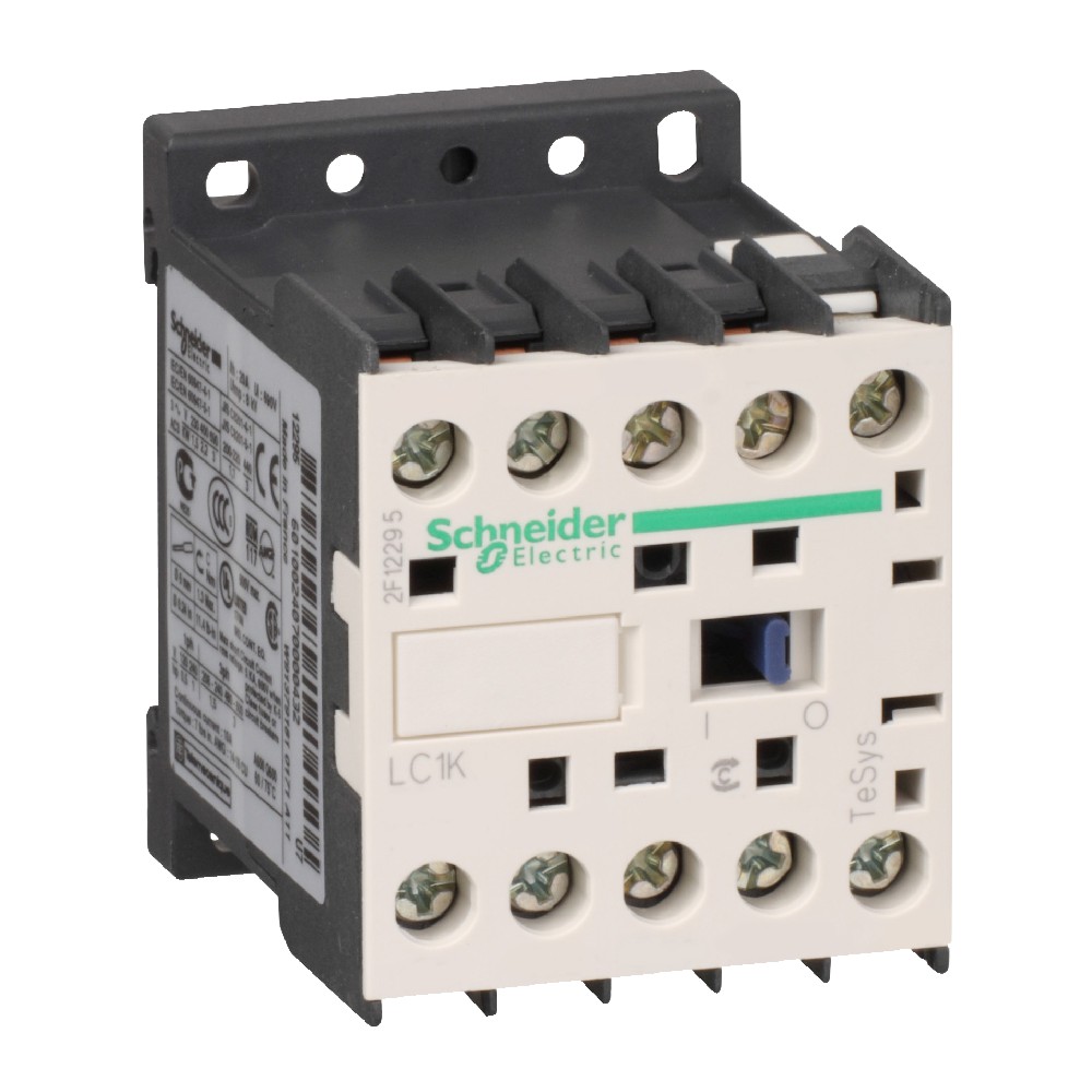 Contator Mini Potência Tripolar 6A 24V 1Na 50/60Hz LC1K0610B7 - Schneider Electric