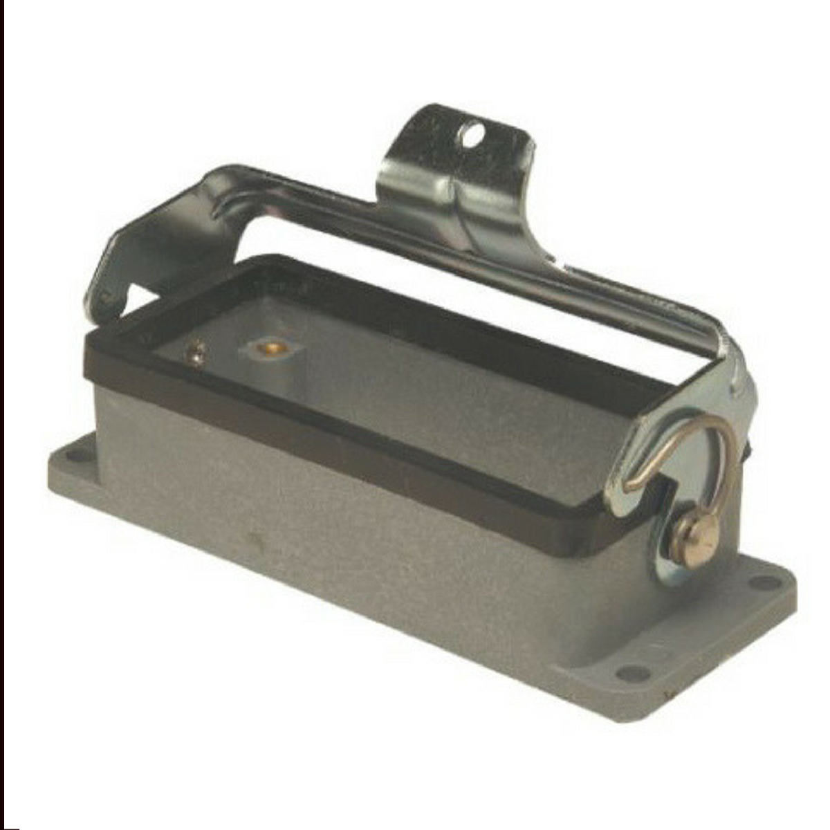 Carcaça Base Baixa Saída Inferior 1 Trava 6 Polos Termoplástico Para Tomada Múltipla - Steck