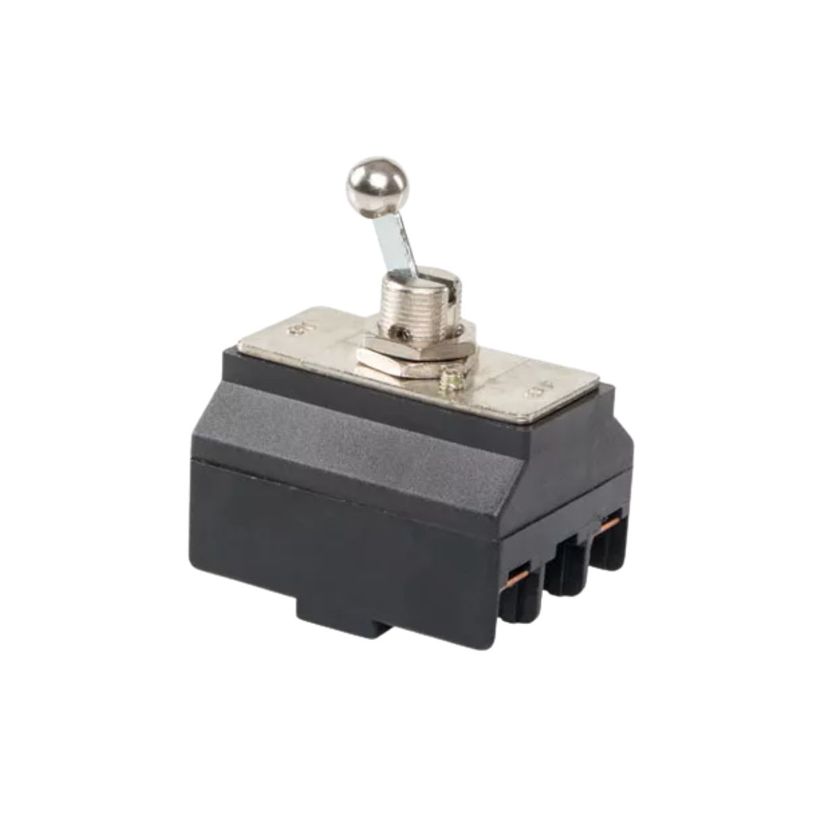 Chave Interruptor Alavanca Metálica Tripolar Liga/Desliga 20A 120V Cromada Standard Terminal Parafuso - Margirius