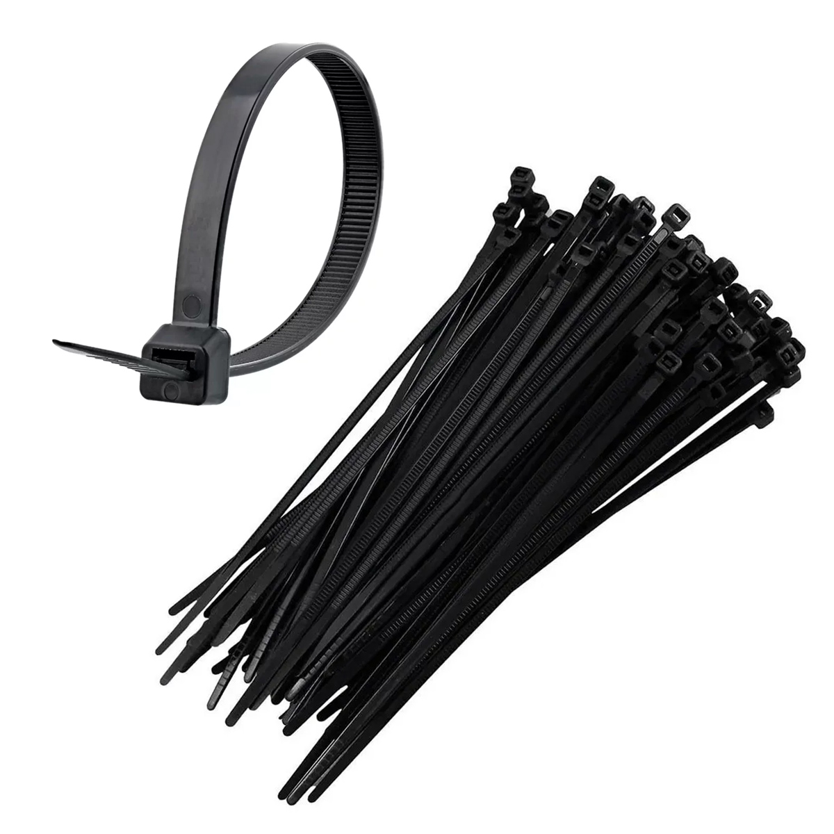 Abraçadeiras Nylon 30cm Preta Para Temperaturas Até +105ºC Com 1000 Unidades - Hellermann