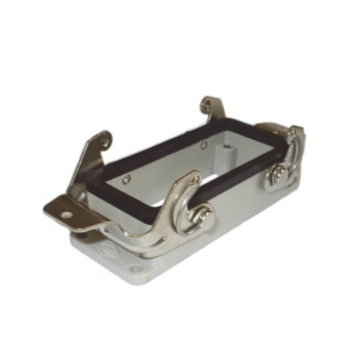 Carcaça Base Baixa Saída Inferior 2 Travas 16 Polos Termoplástico Para Tomada Múltipla - Steck