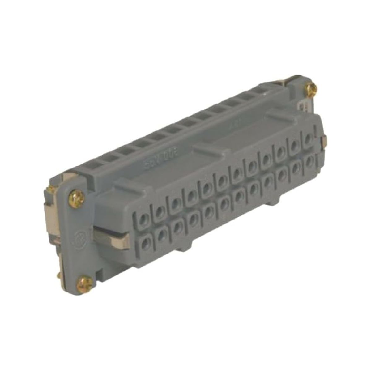 Porta Contato Tomada Multipolar Femea 24P 16A 600V Termoplástico Cinza - Steck