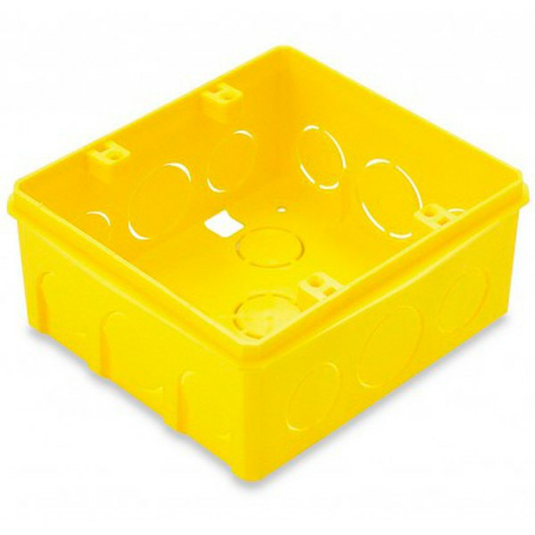 Caixa Derivação 4X4 Parede Pvc Amarelo - Tramontina