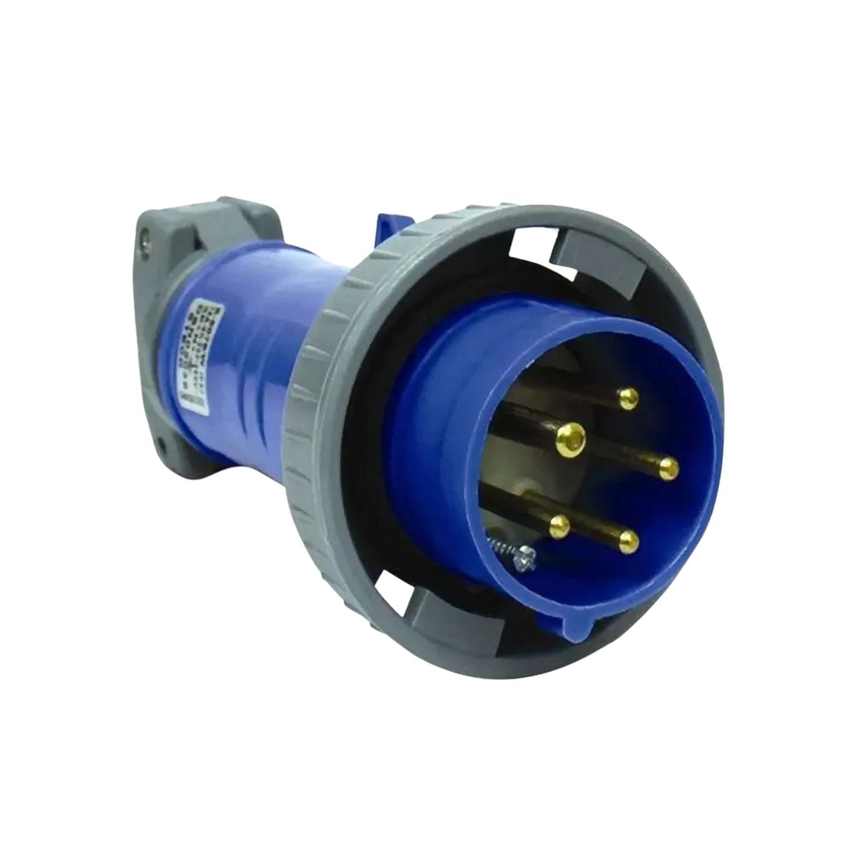 Plug Macho Prova D'água Poliamida 6.6 2P+T 32A 220/240V Az 6H Ip67 - Steck