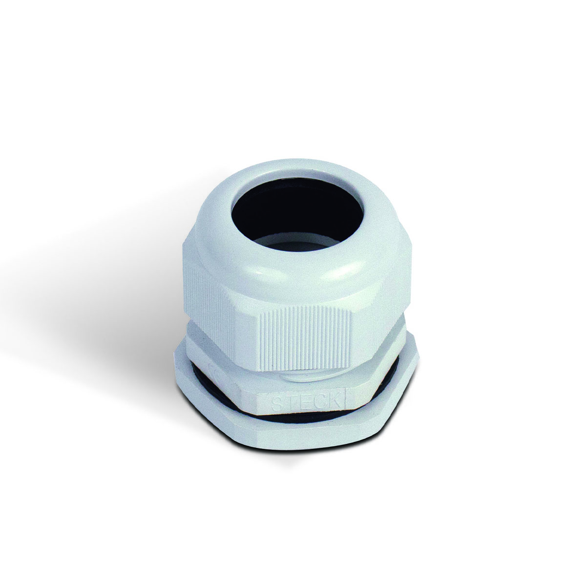 Prensa Cabo Nylon Pg07 Cinza Ip67 Curta - Steck