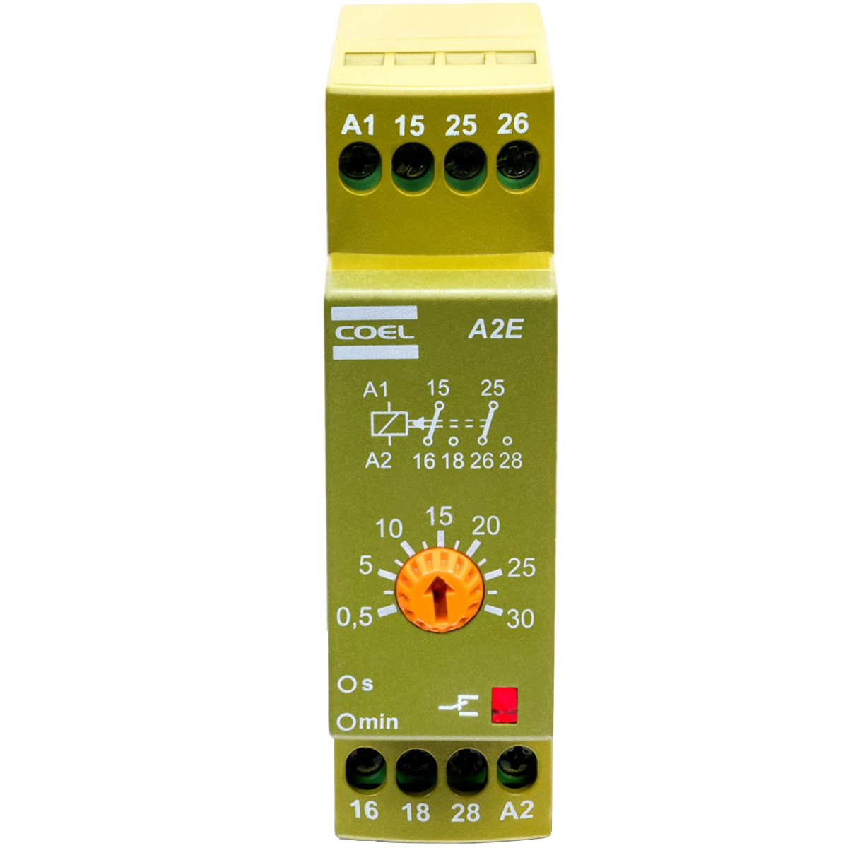 Relé Temporizador Eletrônico 30S Retardo Energização 2Naf 220V A2E-DFS-P - Coel
