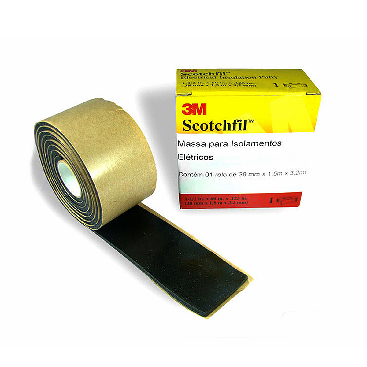 Massa Isolamento Scotchfil 38mm X 1,5M MAS ISOL SCOTCHFIL RL 38MMX1,5M - 3M Do Brasil