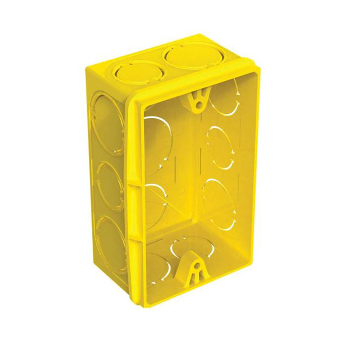 Caixa Derivação 4X2 Parede Pvc Amarelo - Tigre