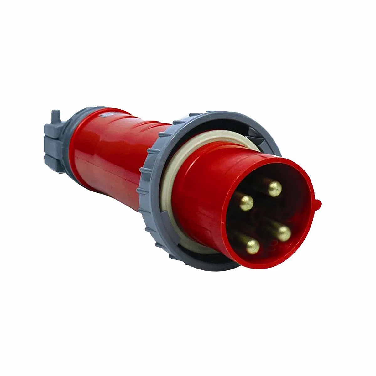 Plug Macho Prova D'agua Poliamida 6.6 3P+T 63A 380/440V Vermelho 6H Ip67 - Steck