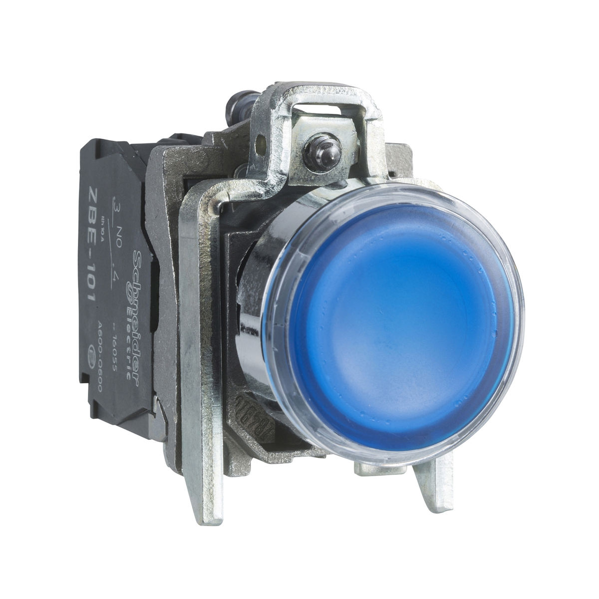 Botão Luminoso Impulso Normal 1Na+1Nf 24Vcc/Vca Com Led Azul XB4BW36B5 - Schneider Electric