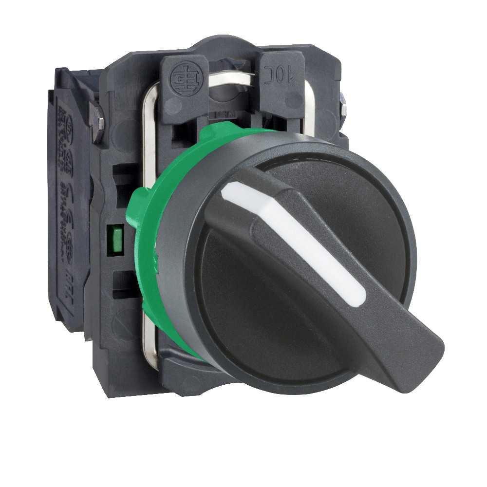 Comutador Montada Manopla Curta 2Na 2 Posições C/Retenção Xb5 22,55mm XB5AD23 - Schneider Electric