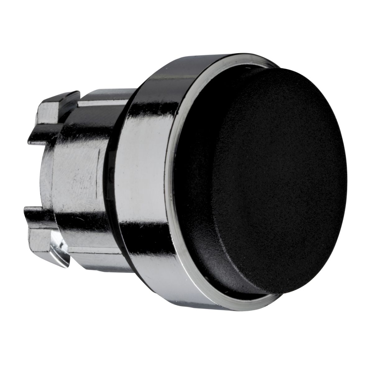 Frontal Botão Pulsador Saliente Redondo 22mm Metálico Preto - Schneider Eletric