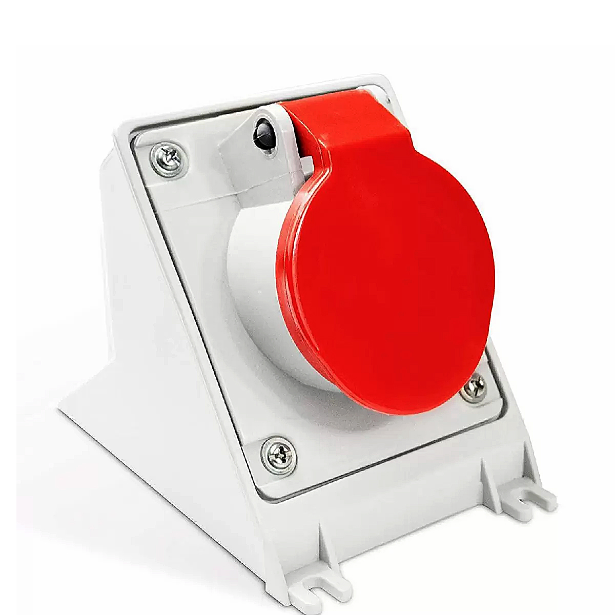 Tomada Industrial Fêmea Sobrepor 2P+T 16A 380/440V 9H Vermelho Newkon N3009 - Steck