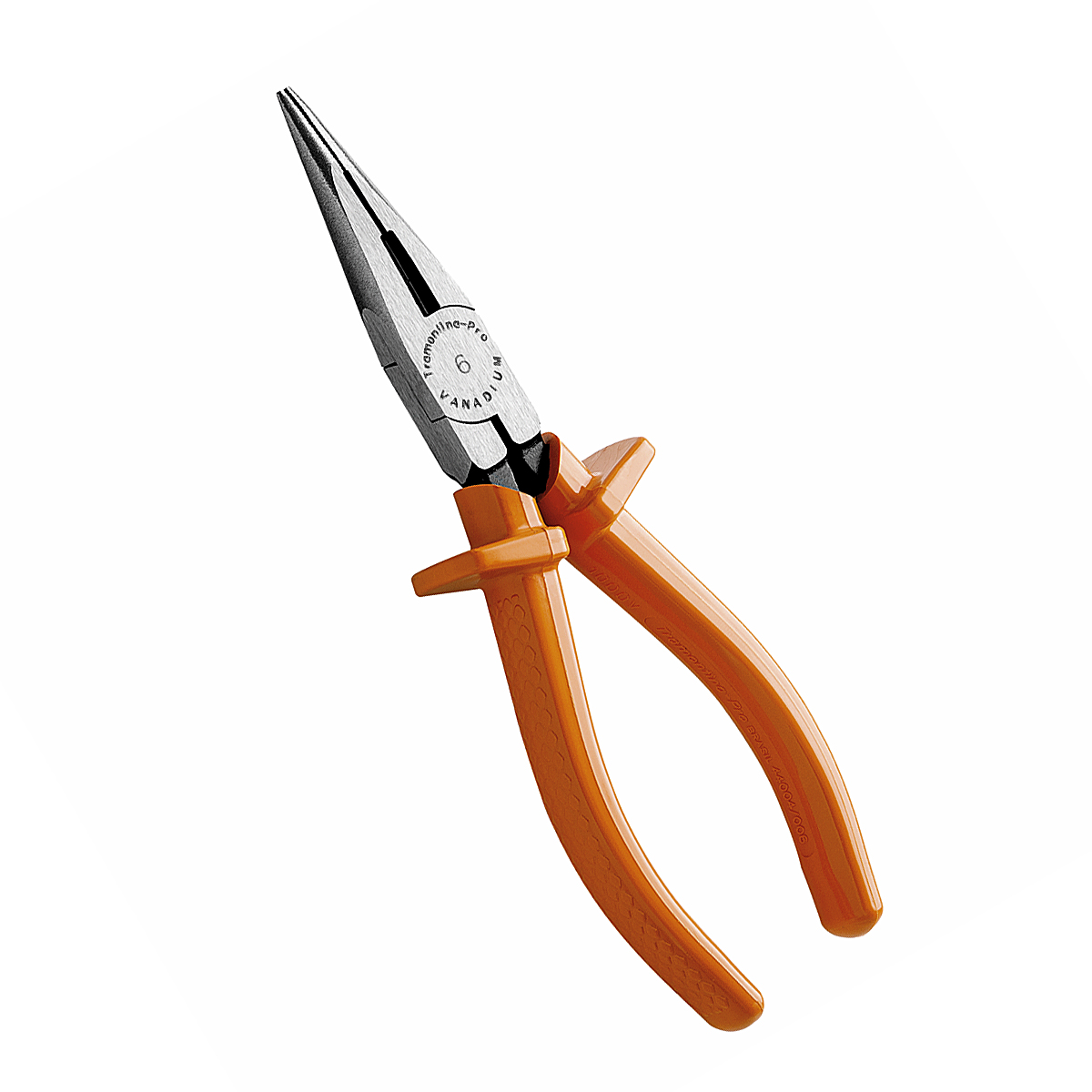 Alicate Bico Meia Cana 1000V 6 Polegada Isolado Em Aço Cromado Vanadium Laranja - Tramontina