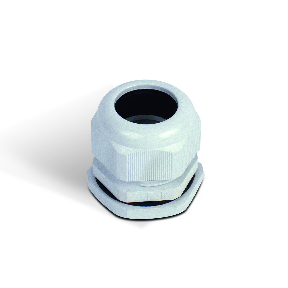 Prensa Cabo Nylon Pg21 Cinza Ip67 Curta - Steck