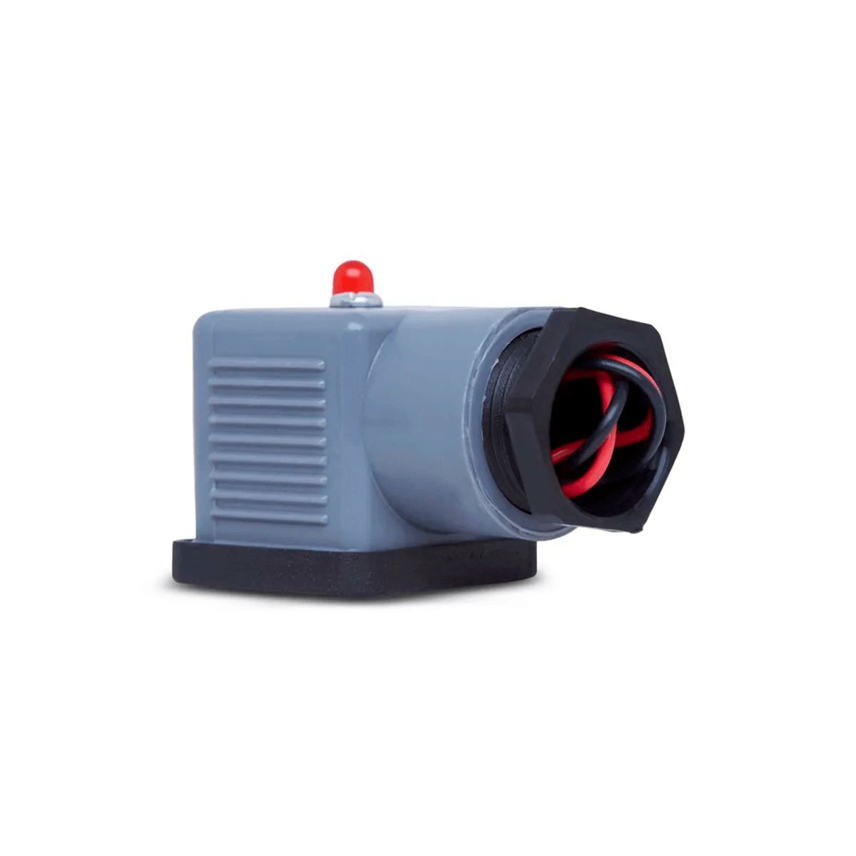 Conector Solenoide Face Quadrada Poliamida Preto 2P+T 10A 24V Led Pg11 - Steck