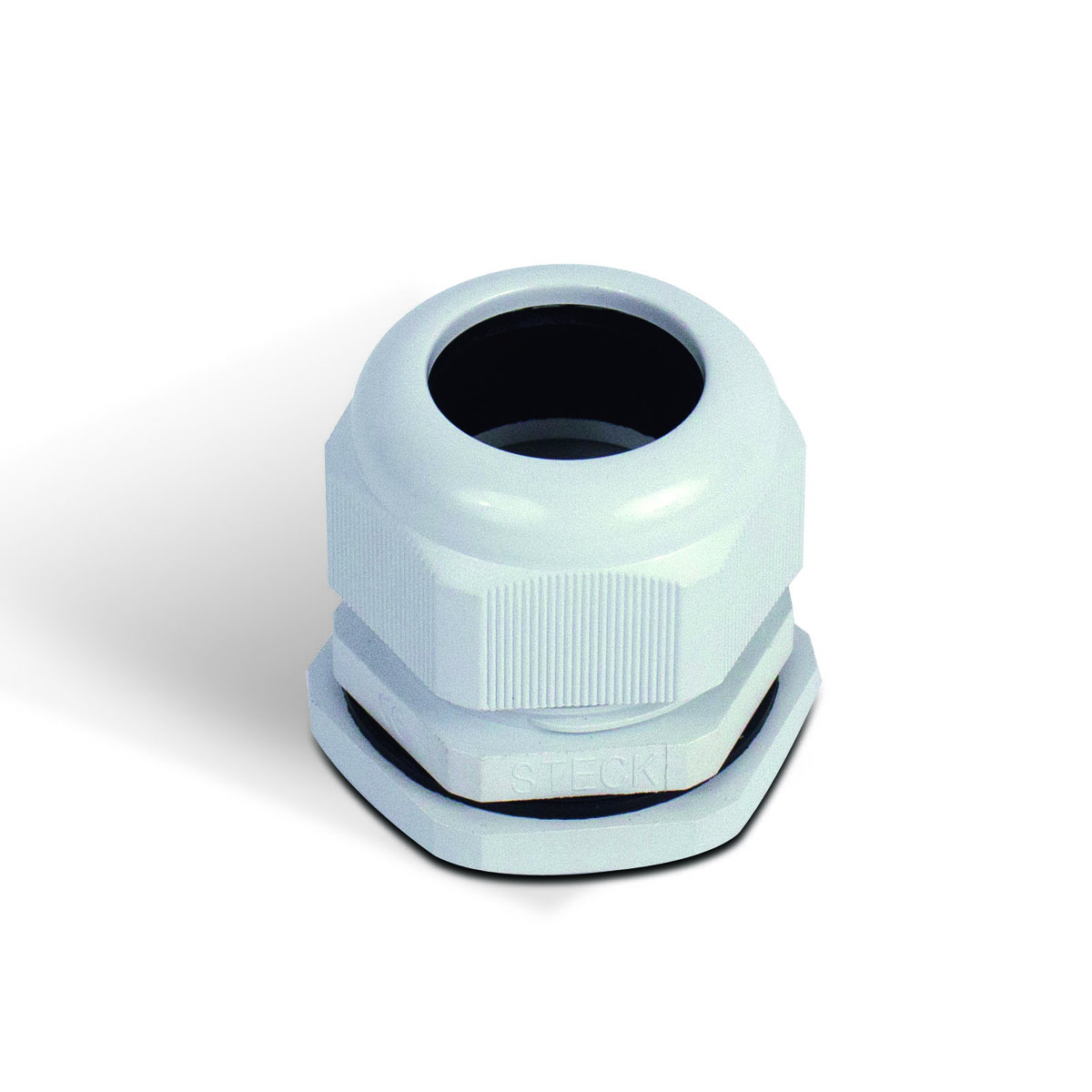 Prensa Cabo Nylon Bsp 1/2 Polegadas Cinza Ip68 Curta - Steck