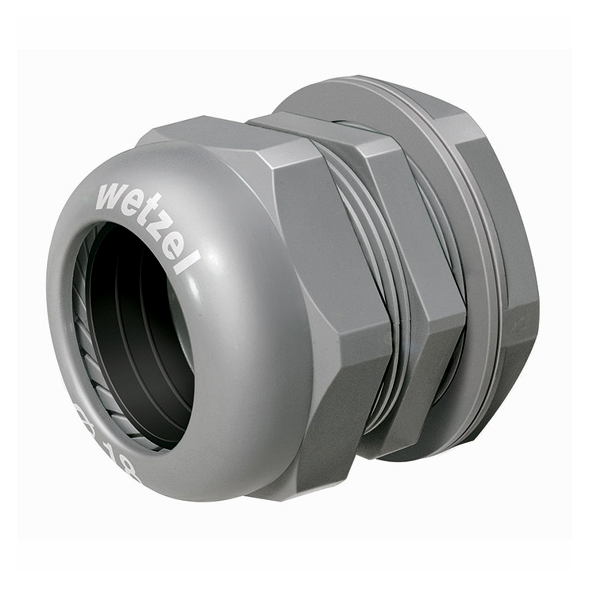 Prensa Cabo Nylon Bsp 1/2 Polegadas Cinza Ip68 Curta - Wetzel