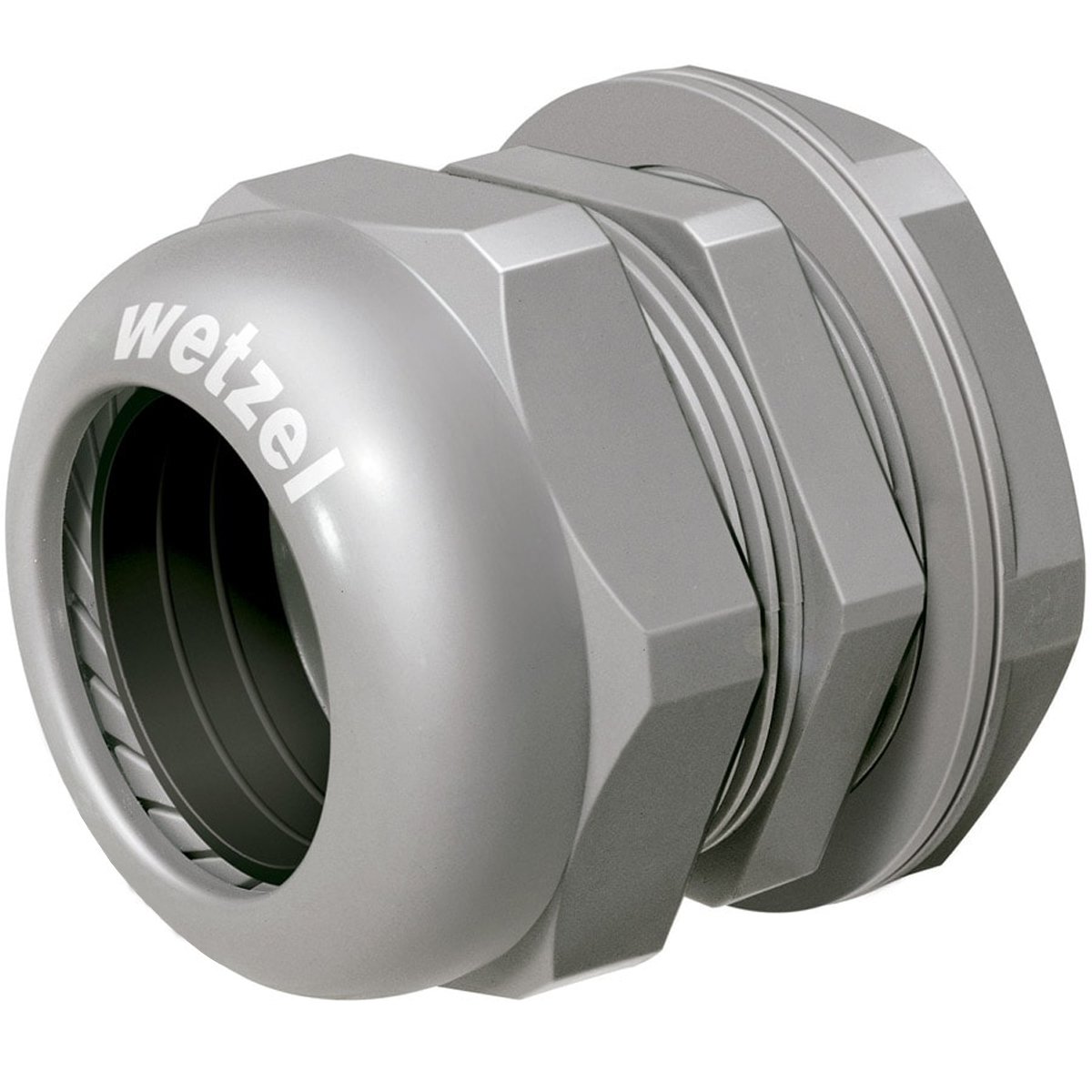 Prensa Cabo Nylon Bsp 3/4 Polegadas Cinza Ip68 Curta - Wetzel