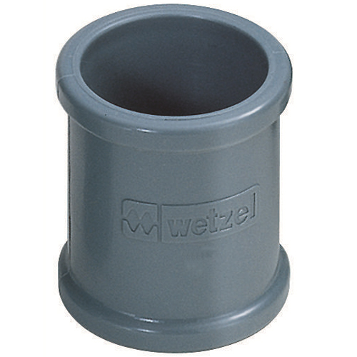 Luva Pvc Para Eletroduto Aparente 1/2 Polegadas Sem Rosca Cinza - Wetzel