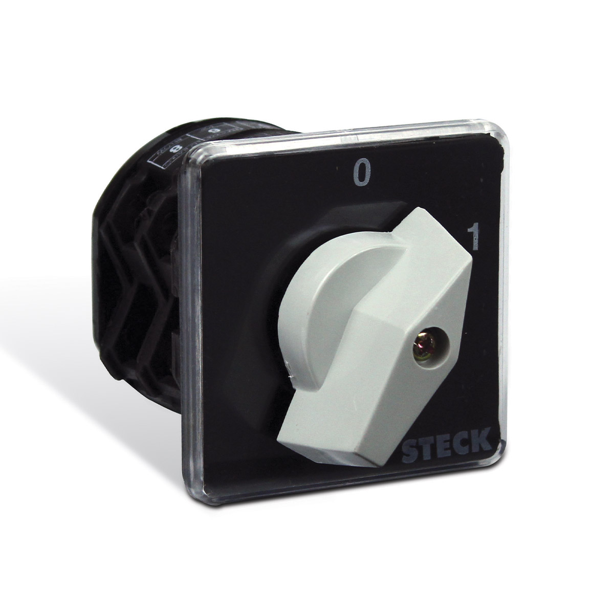 Chave Rotativa Liga/Desliga 3 Polos 16A 600V 2 Posições 60G Topo Cinza - Steck