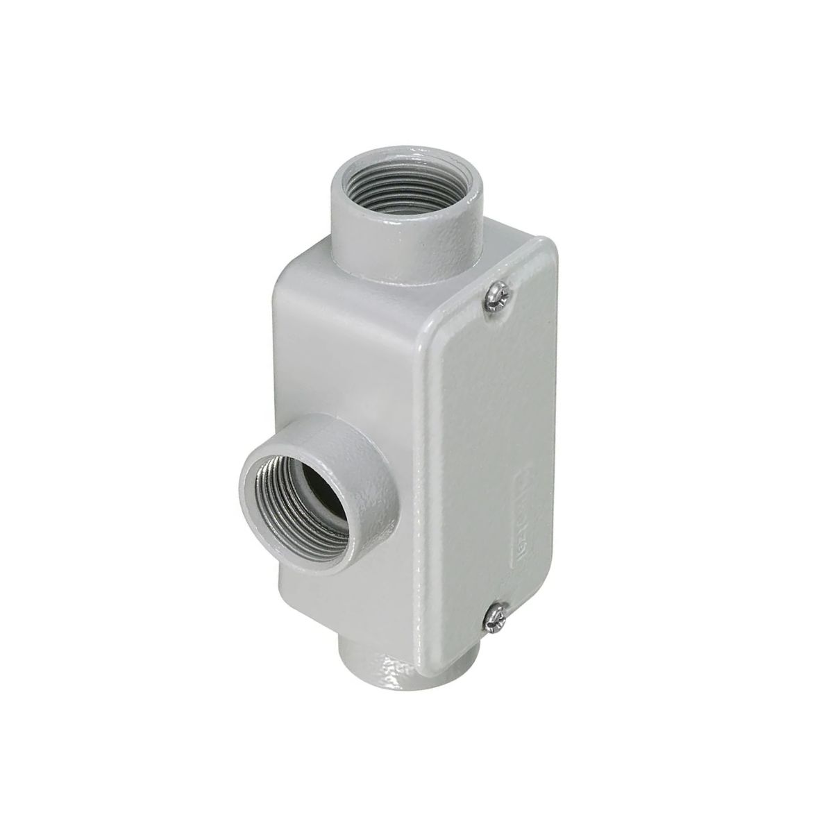 Condulete Alumínio Fixo Tipo Lr 2Pol C/Rosca Npt C/Pintura Cz C/Tampa C/Vedação Tgvp (Ip54) - Wetzel