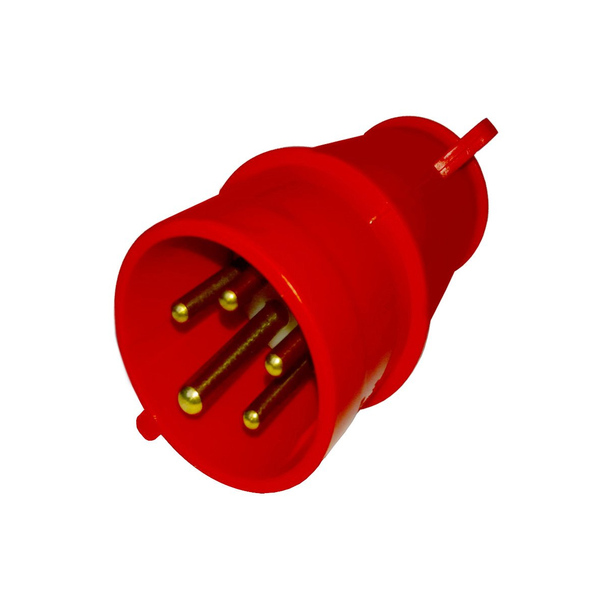 Plug Industrial Macho Poliamida 3P+T+N 16A 380/440V 6H 6.6 Vermelho Newkon N5076 - Steck