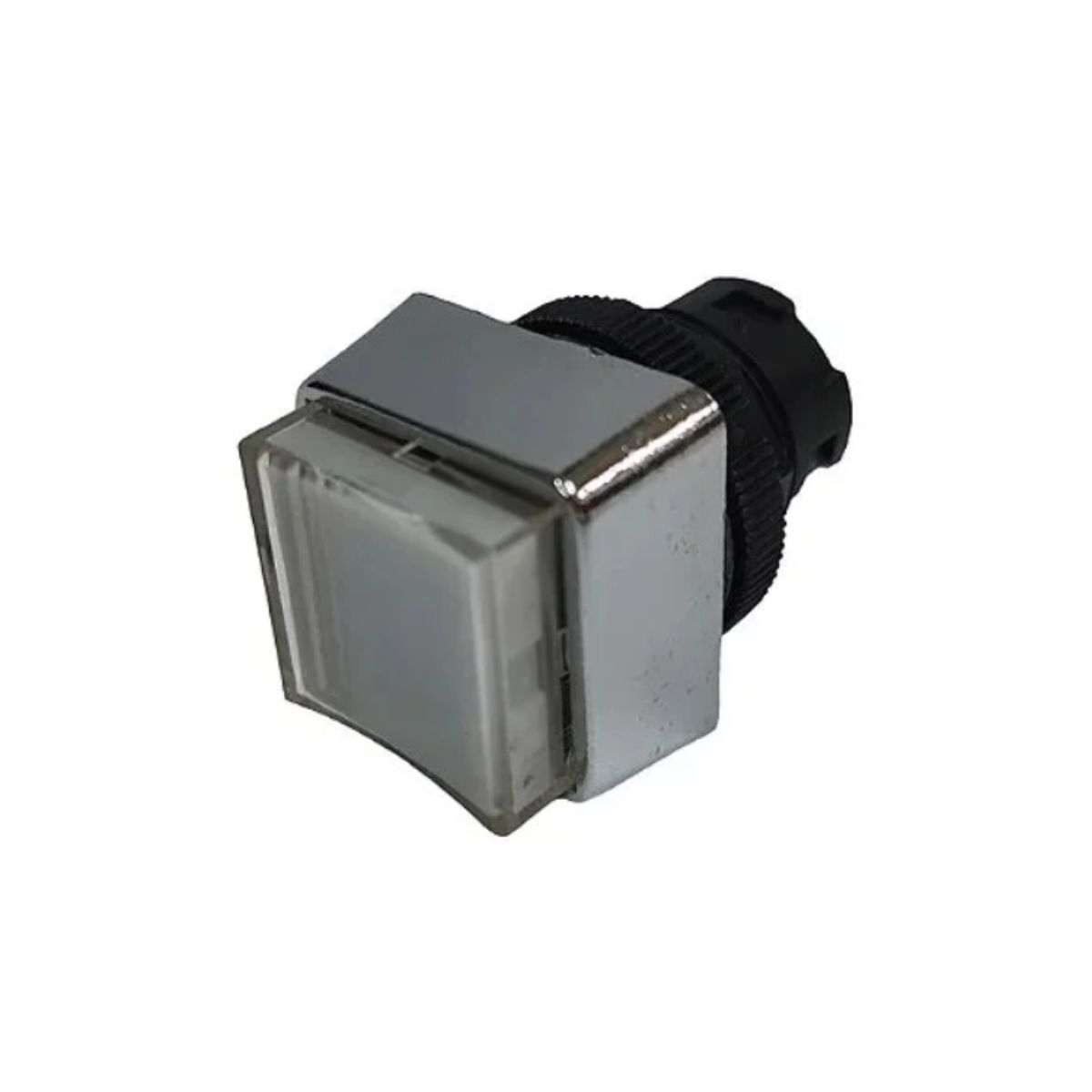 Botão Comando Pulsador Saliente Iluminado Quadrado 22 mm Plástico Transparente - Ace Schmersal