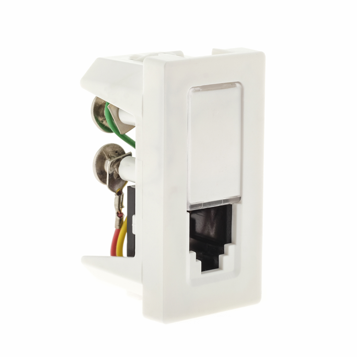 Módulo Tomada Telefone RJ11 4 Fios Branco - Pialplus