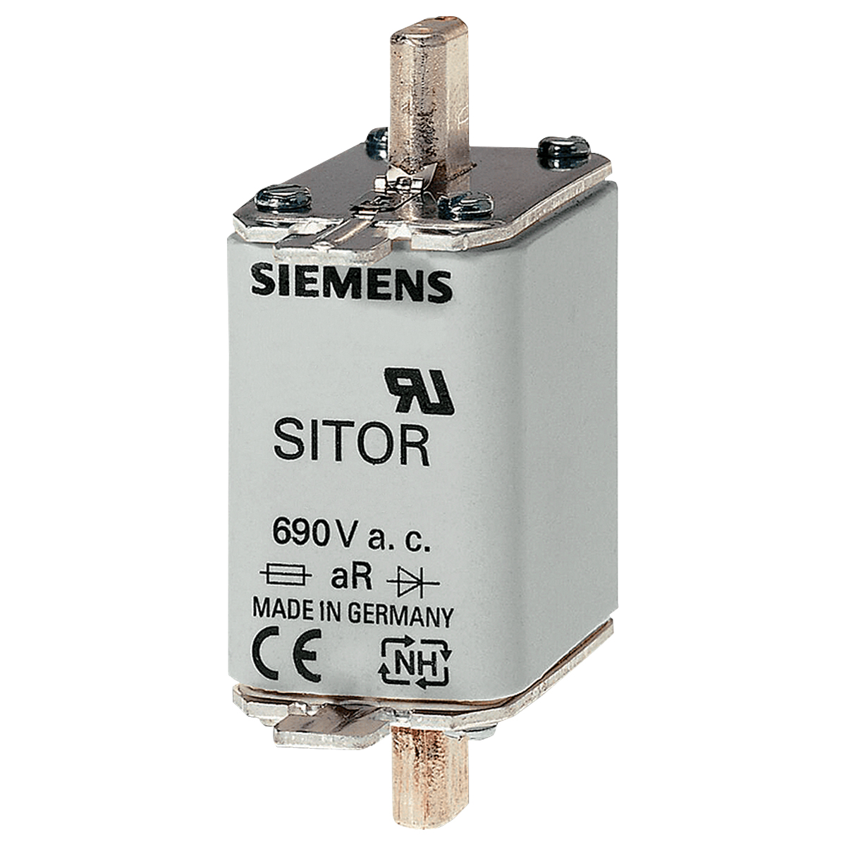 Fusível Nh Sitor Ultra Rápido Ar 160A 690V 100Ka T-00 Indicador Frontal 3NE80241 Siemens