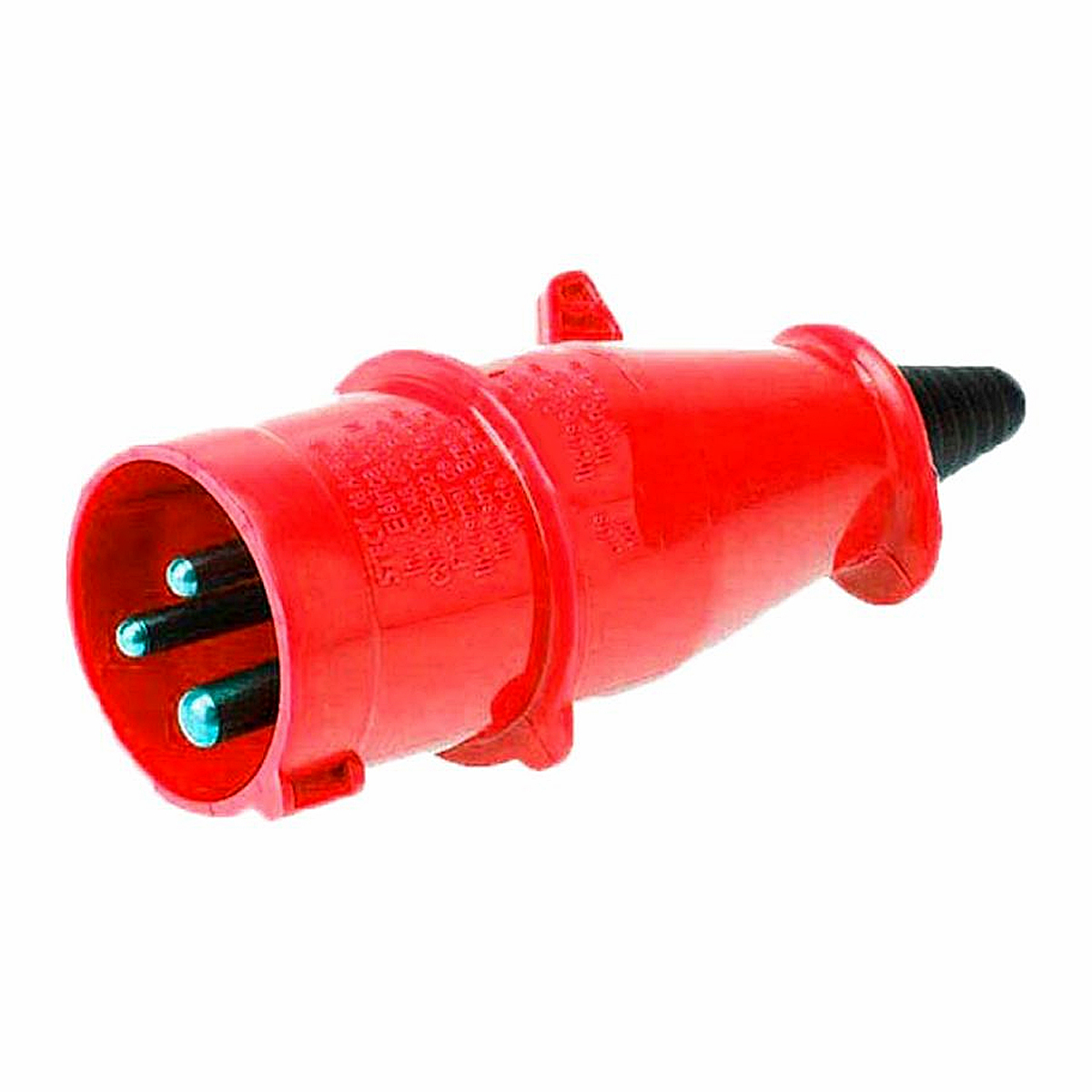 Plug Industrial Macho Poliamida 2P+T 32A 380/440V 9H 6.6 Vermelho Newkon N3279 - Steck