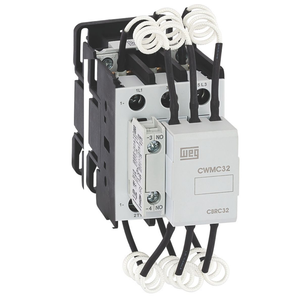 Contator Manobra Capacitor Tripolar 190-220V 50/60Hz 1Na 26Kvar/380-415V 55G - Weg