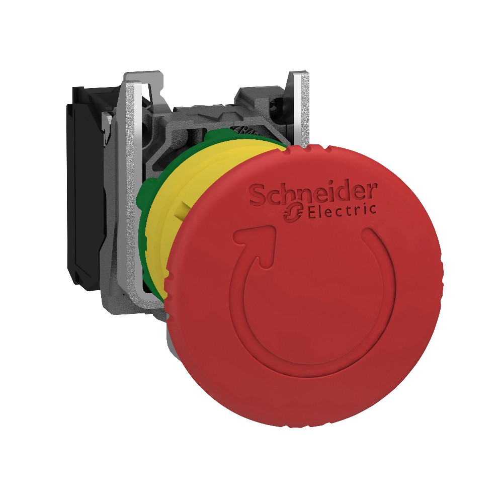 Botão Comutador Soco Brusco Girar Destravar 1Nf 22mm Vermelho XB4BS8442 - Schneider Electric