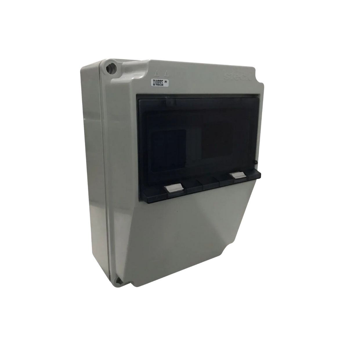 Caixa Distribuição Sobrepor Termoplástico 8 Disjuntor Branco 280X193X144Mm Ip67 - Steck