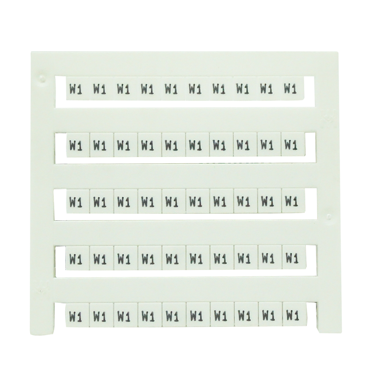 Marcador Gw Branco Letra/Número W1 Horizontal DEKAFIX 5 GW W1 - Conexel