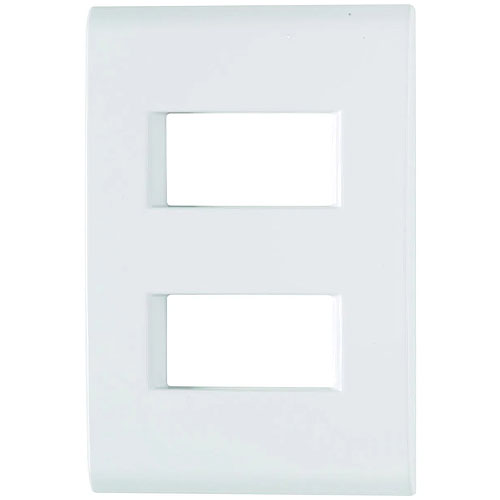 Placa Acabamento 2 Postos Horizontal4X2 Thesi Up Branco - Bticino