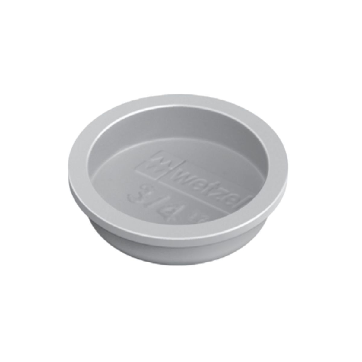 Tampão Condulete Click Plástico 1Pol Cinza S/Rosca - Wetzel