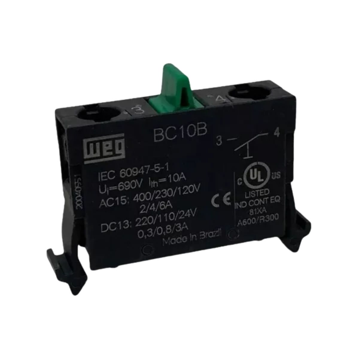 Bloco Contato Auxiliar 1Na Para Botão Comando Csw - Weg