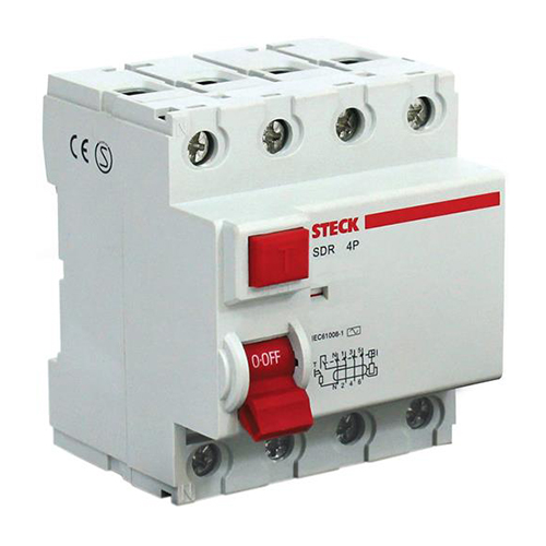 Interruptor Diferencial Residual Tetrapolar 25A 30Ma SDR42530 - Steck