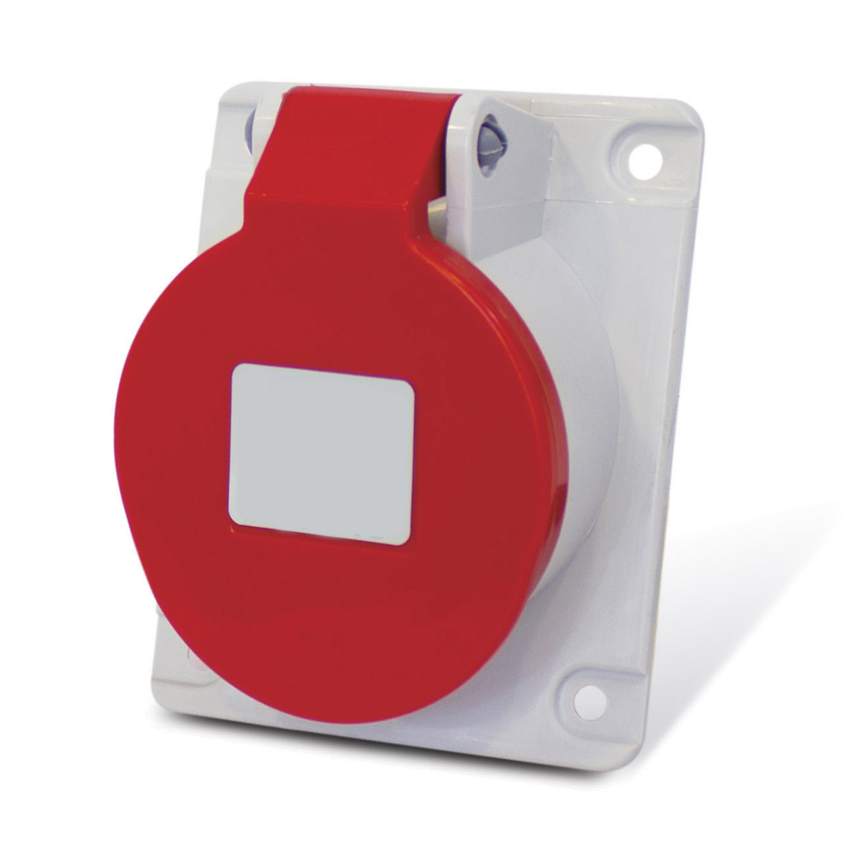 Tomada Industrial Fêmea Embutir 3P+T+N 16A 380/440V 6H Vermelho Newkon N5046 - Steck