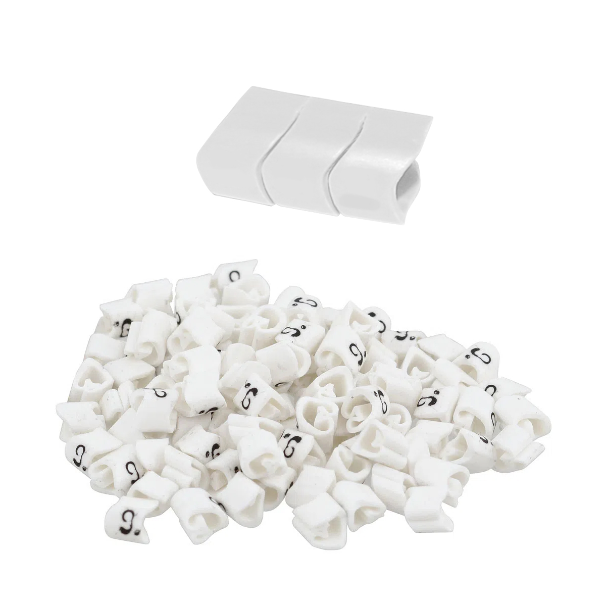 Marcador Anilha Mhg2/5 Número 9 Branco Condutor 0,50-6,00mm Com 1000 Unidades - Hellermann