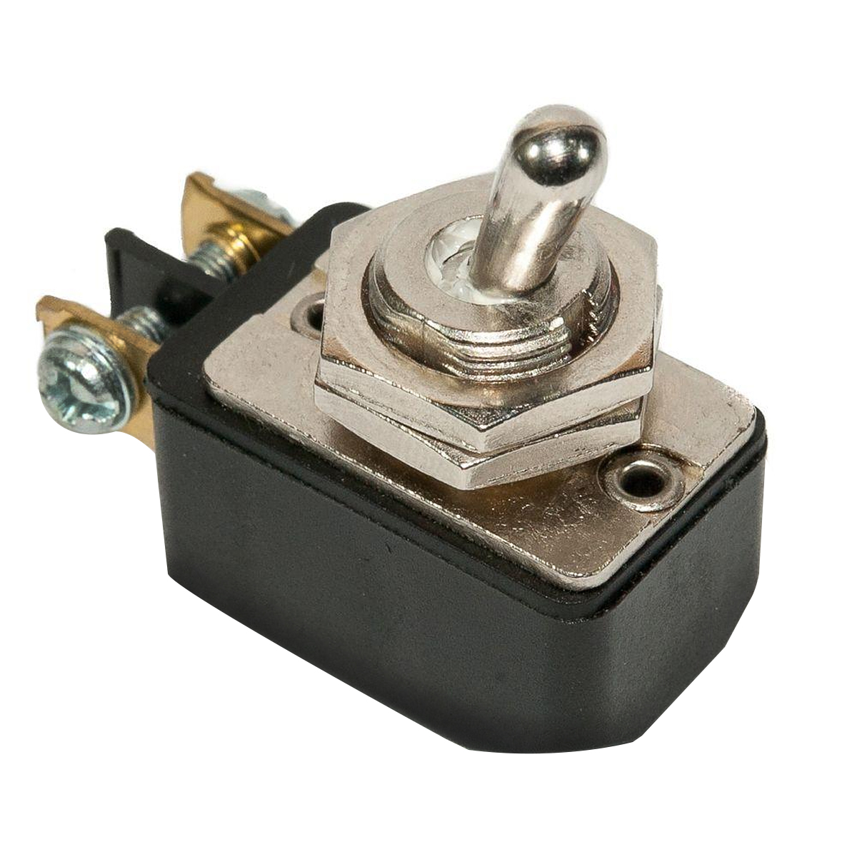 Interruptor Alavanca Metal Ligar/Desligar Com Porca Sextavada 6A 120Vca 1P Cpd-122 - Margirius