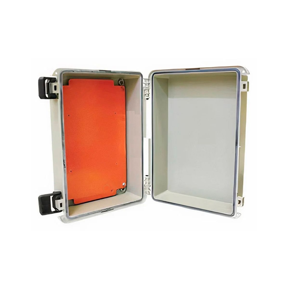 Quadro Comando Sobrepor Poliestireno Bg (Ral 7032) 300X300X200Mm Tampa Opaca Placa Montagem Lr (Ral 2004) - Cemar