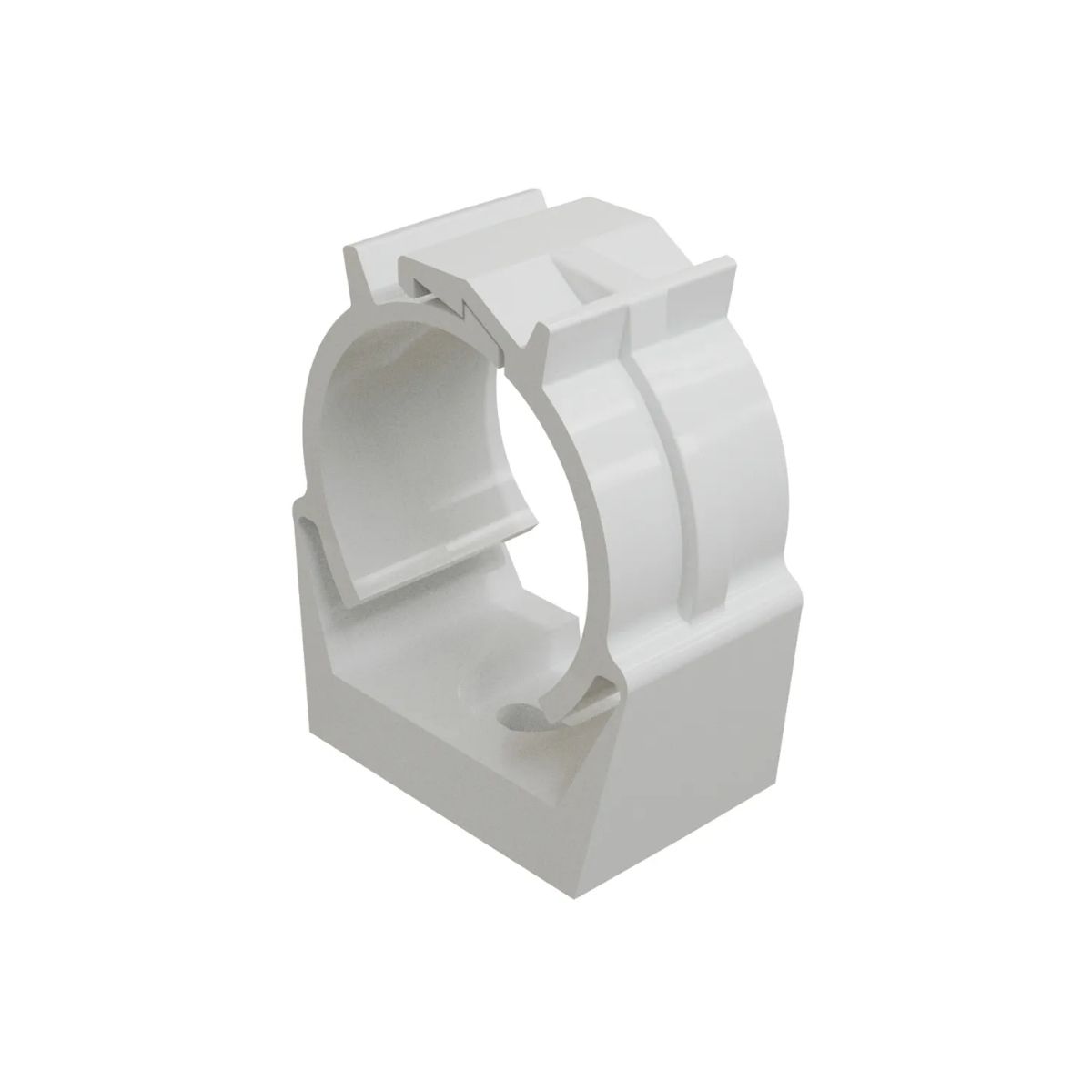 Braçadeira Eletroduto 1Pol Pvc Branco - Wetzel