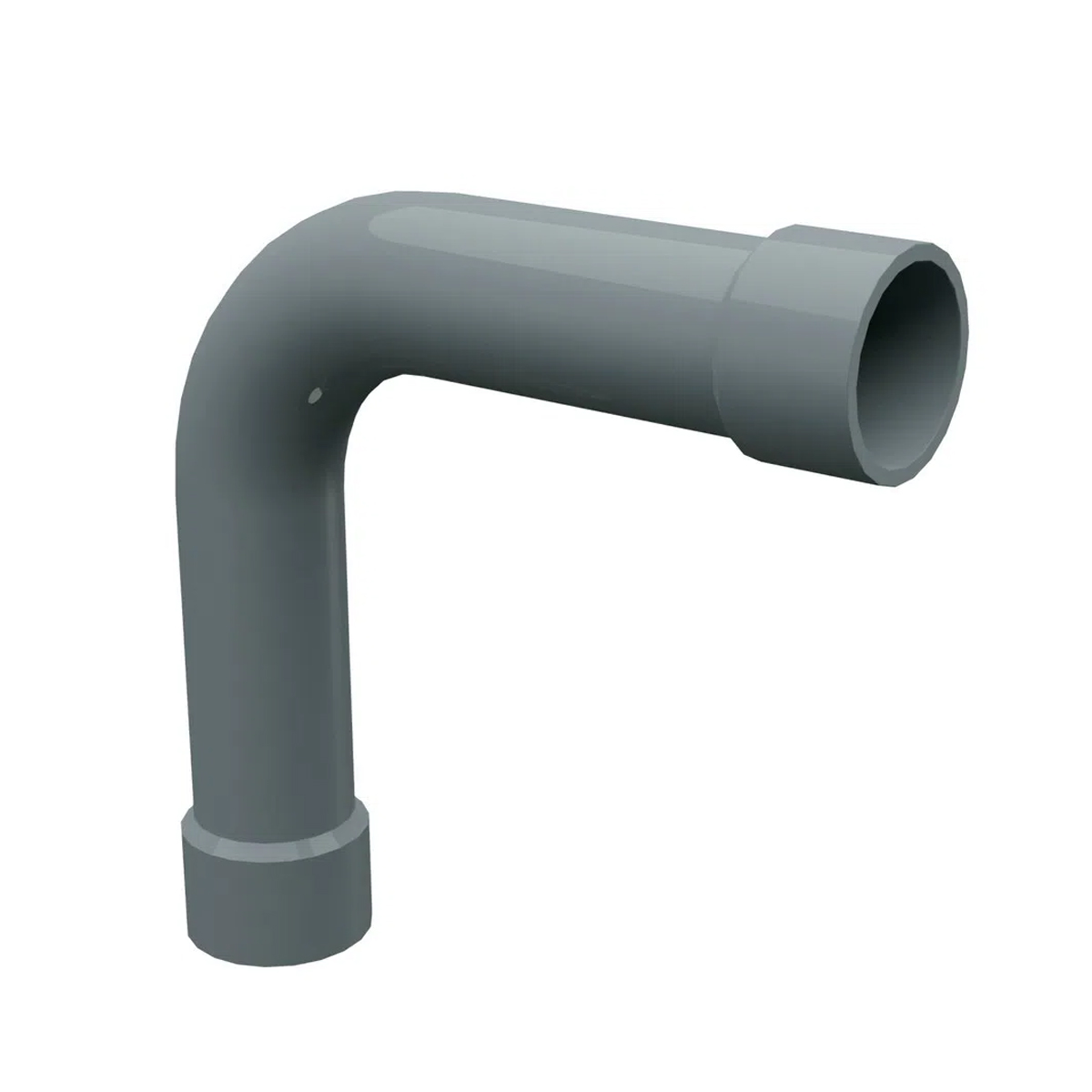 Curva Top 90G 1 Polegada Pvc Cinza Para Eletroduto - Tigre