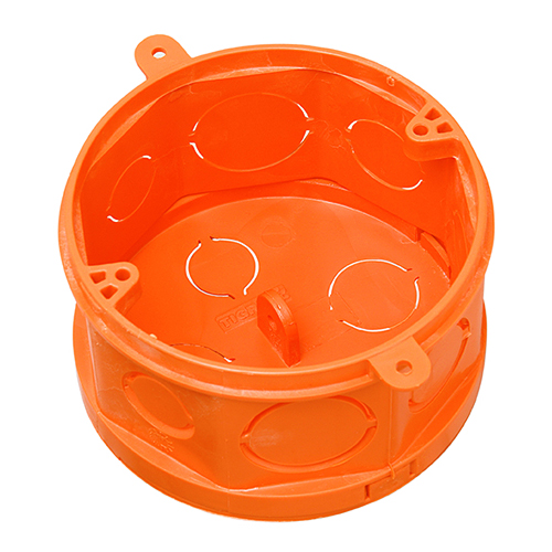 Caixa Pvc Luz Fundo Móvel 4X4 Eletroduto Rígido Octagonal Nova Cor Laranja - Tigre