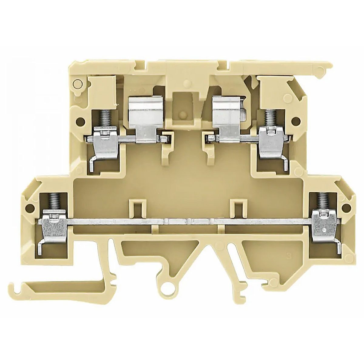 Conector Borne Passagem Porta Fusível 2 Conexões 4,00mm 500V Bege KDKS1 EN - Conexel