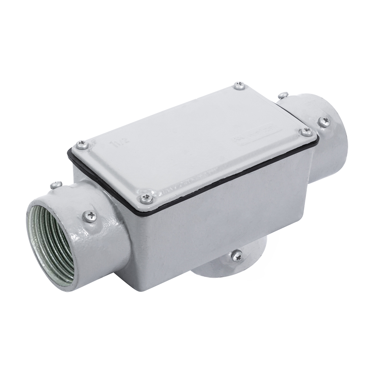 Condulete Alumínio Fixo Tipo Tb 1 Polegada Com Rosca NPT Com Tampa Com Vedação Ip54 - Wetzel