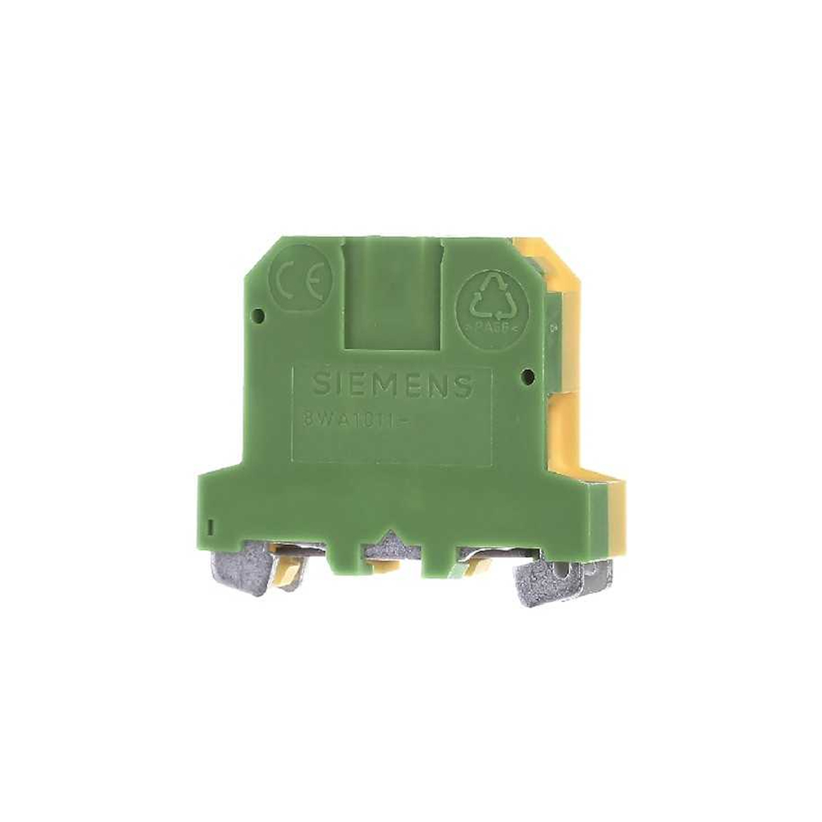 Conector Borne Passagem Terra 1 Conexão 35mm Verde/Amarela 8WA10111PM00 - Siemens